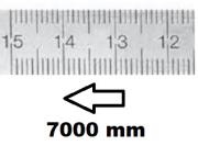 HORIZONTAL FLEXIBLE RULE CLASS II RIGHT TO LEFT 7000 MM SECTION 30x1 MM<BR>REF : RGH96-D27M0E1M0